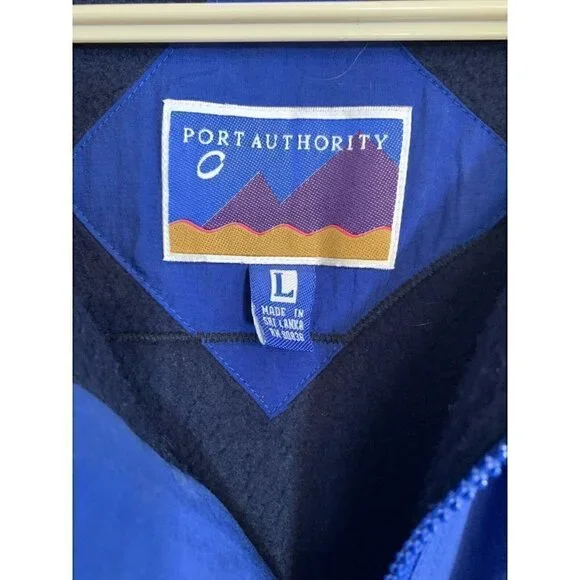 Vintage San Jose Sharks Kara 105.7 Port Authority Zip up Jacket/Coat Large